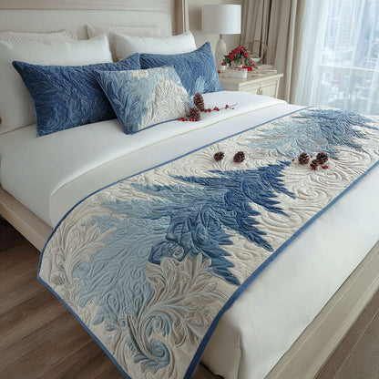 Elegant Frost Quilted Bed Runner NCU0PT10644