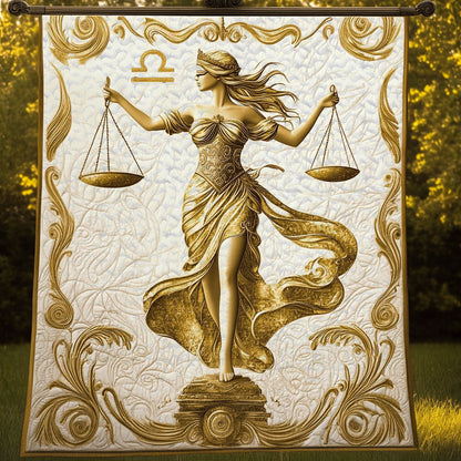Elegant Libra Lady Quilted Blanket NCU0NT5825