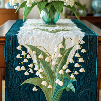 Elegant Lilies Quilted Table Runner NCU0NT6063