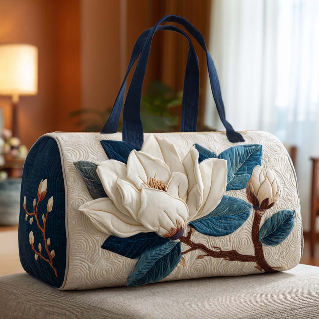 Elegant Petals Quilted Duffle Bag NCU0NT9666