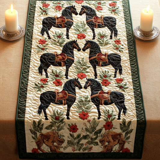 Elegant Rider Quilted Table Runner NCU0VH3462