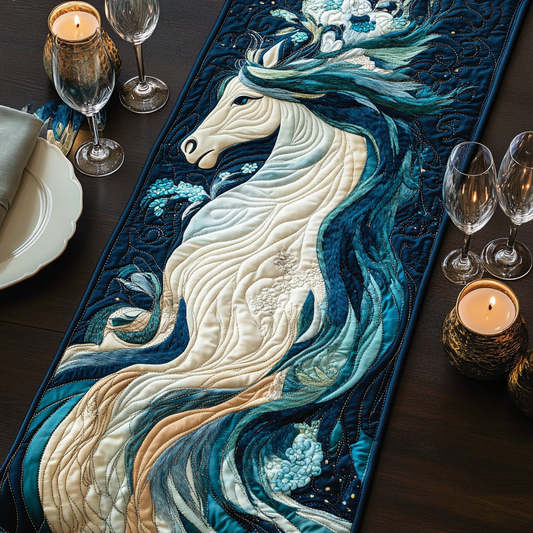 Elegant Stride Quilted Table Runner NCU0VH5848