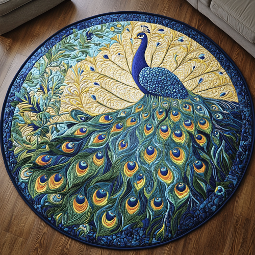 Elegant Strut Quilted Round Mat NCU0DK5401