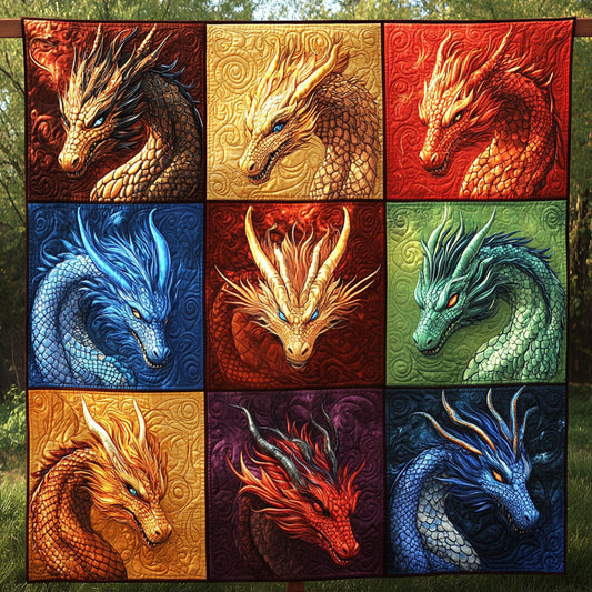 Elemental Dragons Quilted Blanket NCU0NT6176