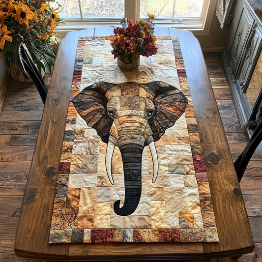 Elephant Dream Quilted Table Runner NCU0DK7364