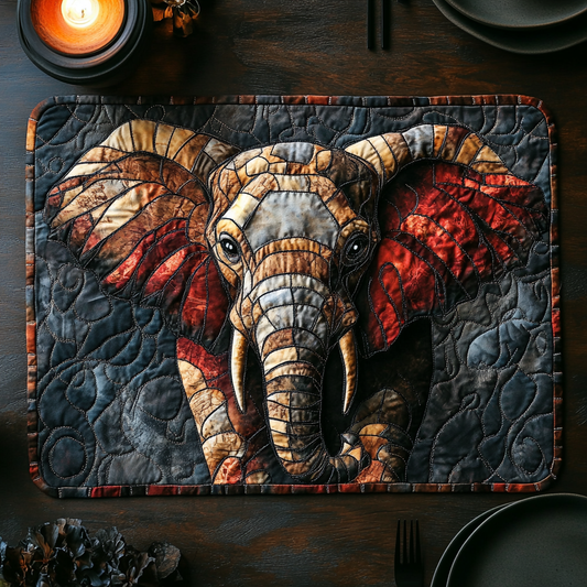 Elephant Elegance Quilted Place Mat NCU0DV3616
