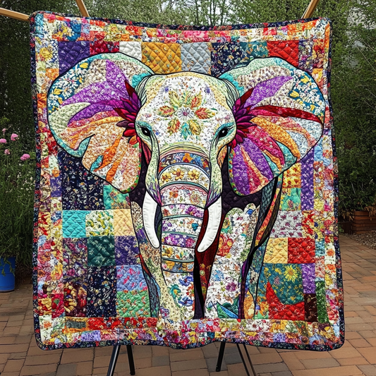 Elephant Essence Quilted Blanket NCU0DK3396