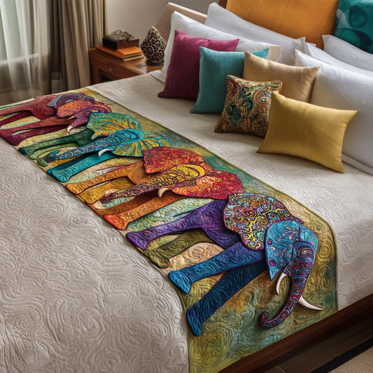 Elephant Garden Quilted Bed Runner NCU0NT8632