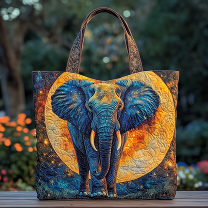 Elephant Garden Quilted Tote Bag NCU0DK8886