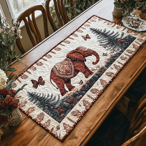 Elephant Glow Quilted Table Runner NCU0DK8823