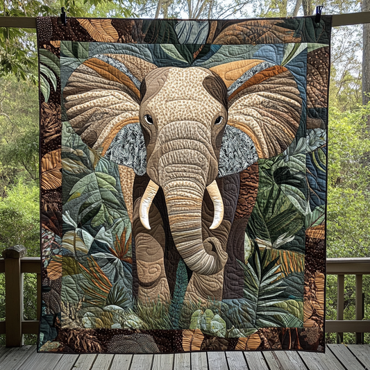 Elephant Grace Quilted Blanket NCU0DV5970