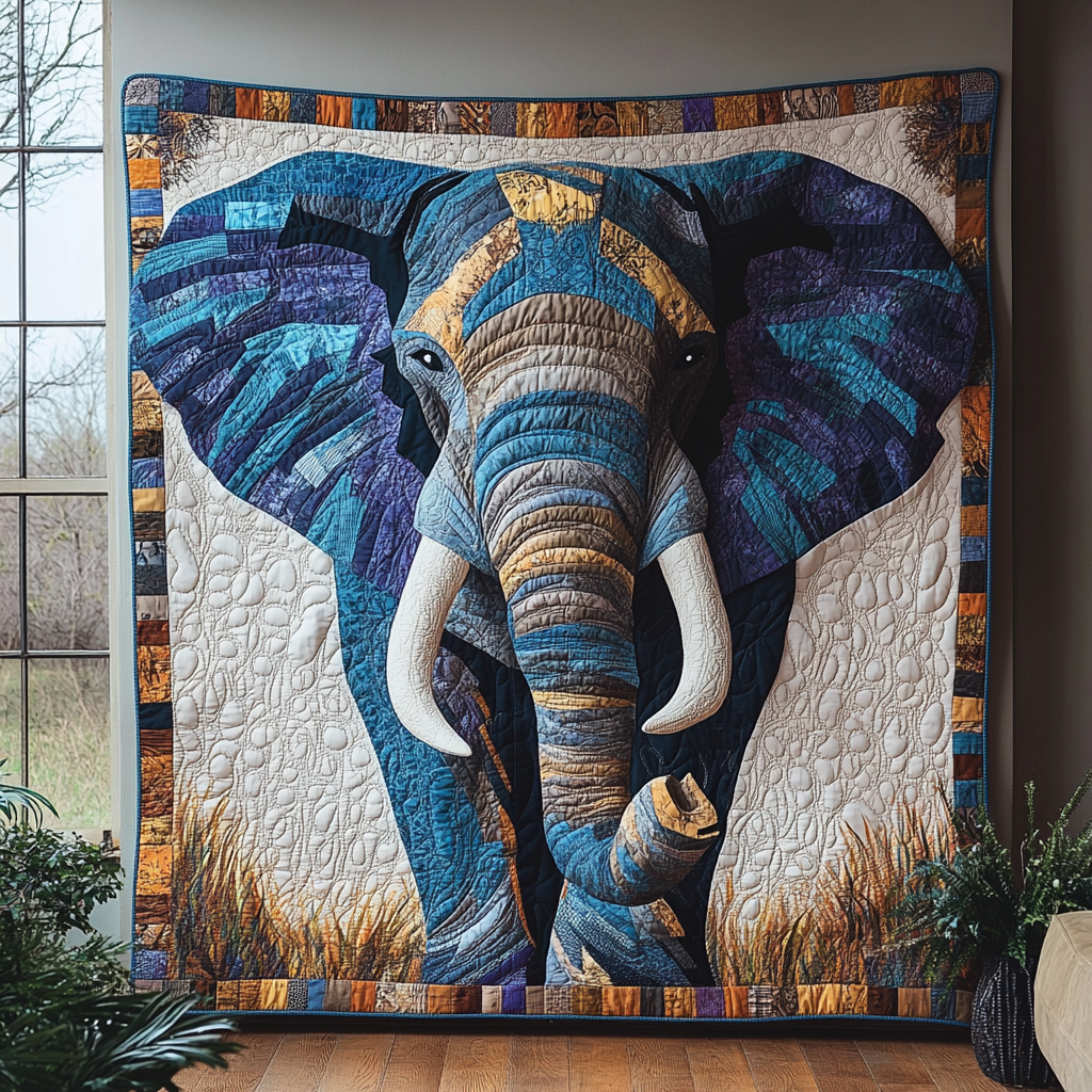 Elephant Power Quilted Blanket NCU0DV5971
