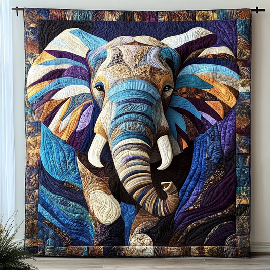 Elephant Reverie Quilted Blanket NCU0DV5969