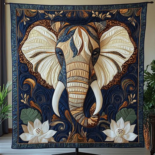 Elephant Reverie Quilted Blanket NCU0PT7298