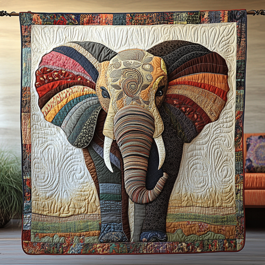 Elephant Soul Quilted Blanket NCU0DK8767