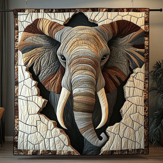 Elephant Spirit Quilted Blanket NCU0DK9951