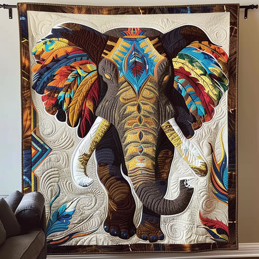 Elephant Spirit Quilted Blanket NCU0DV5966