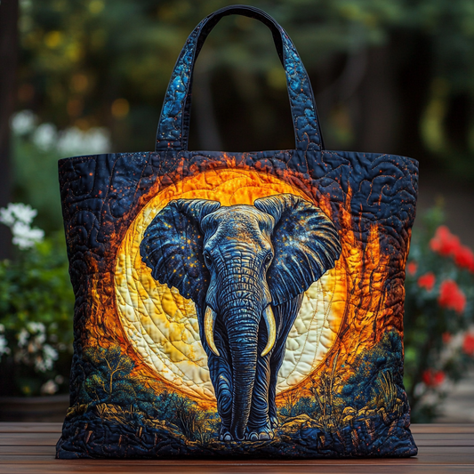Elephant Spirit Quilted Tote Bag NCU0DK8885