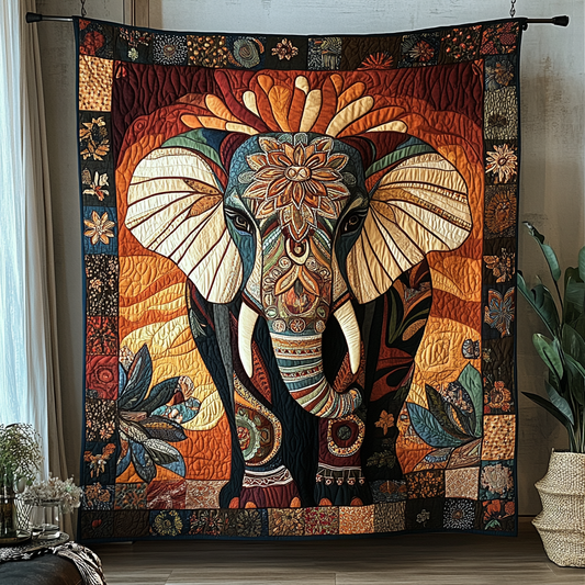 Elephant Strength Quilted Blanket NCU0DK8763