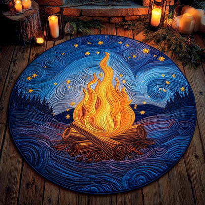 Ember Dreams Quilted Round Mat NCU0XD544