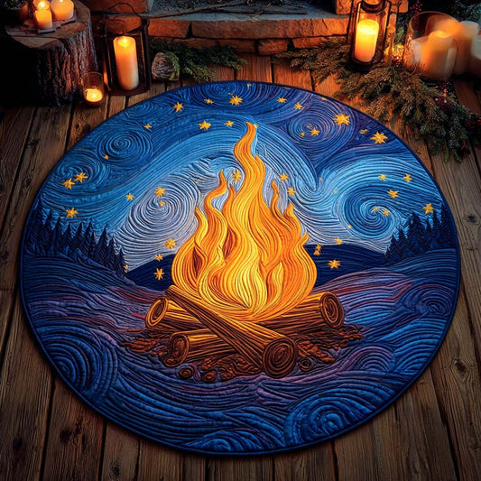 Ember Dreams Quilted Round Mat NCU0XD544