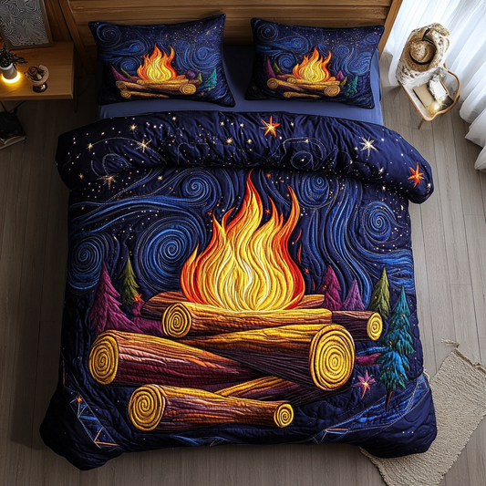 Ember Glow 3-Piece Quilted Bedding Set NCU0DK4570