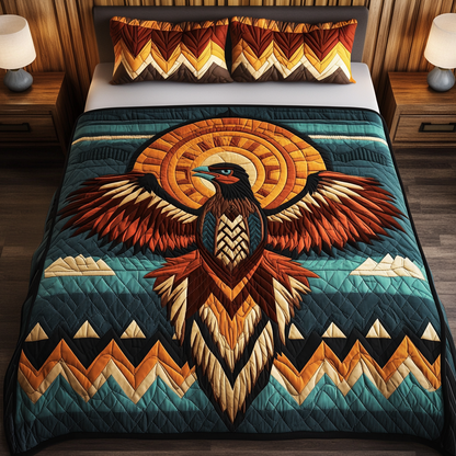 Ember Glow 3-Piece Quilted Bedding Set NCU0VH2640