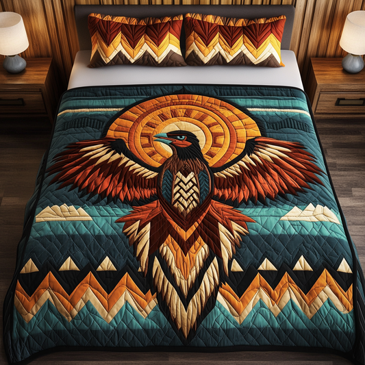 Ember Glow 3-Piece Quilted Bedding Set NCU0VH2640