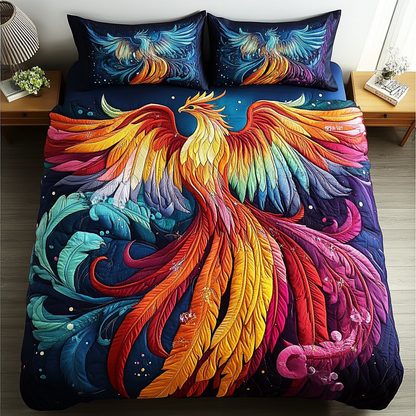 Ember Glow 3-Piece Quilted Bedding Set NCU0VL1537