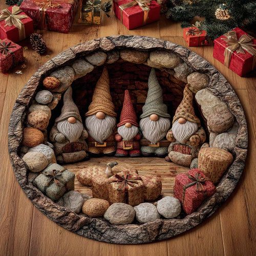 Ember Glow Gnome Realm Round Carpet NCU0XD2035