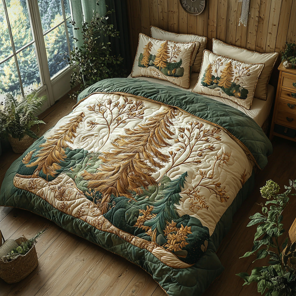 Ember Grove 3-Piece Quilted Bedding Set NCU0DV7033