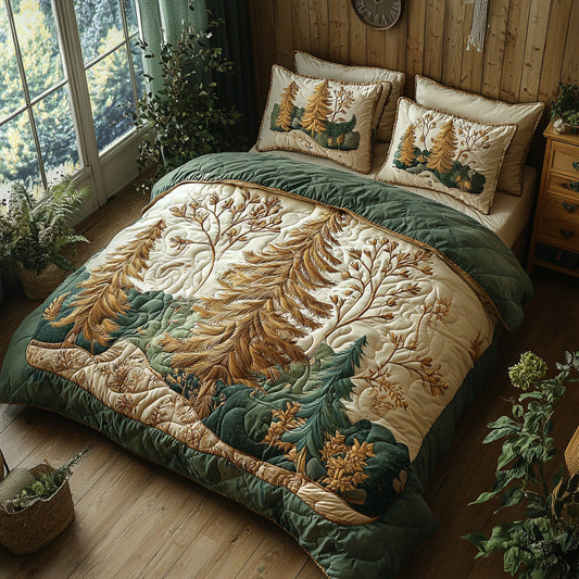 Ember Grove 3-Piece Quilted Bedding Set NCU0DV7033