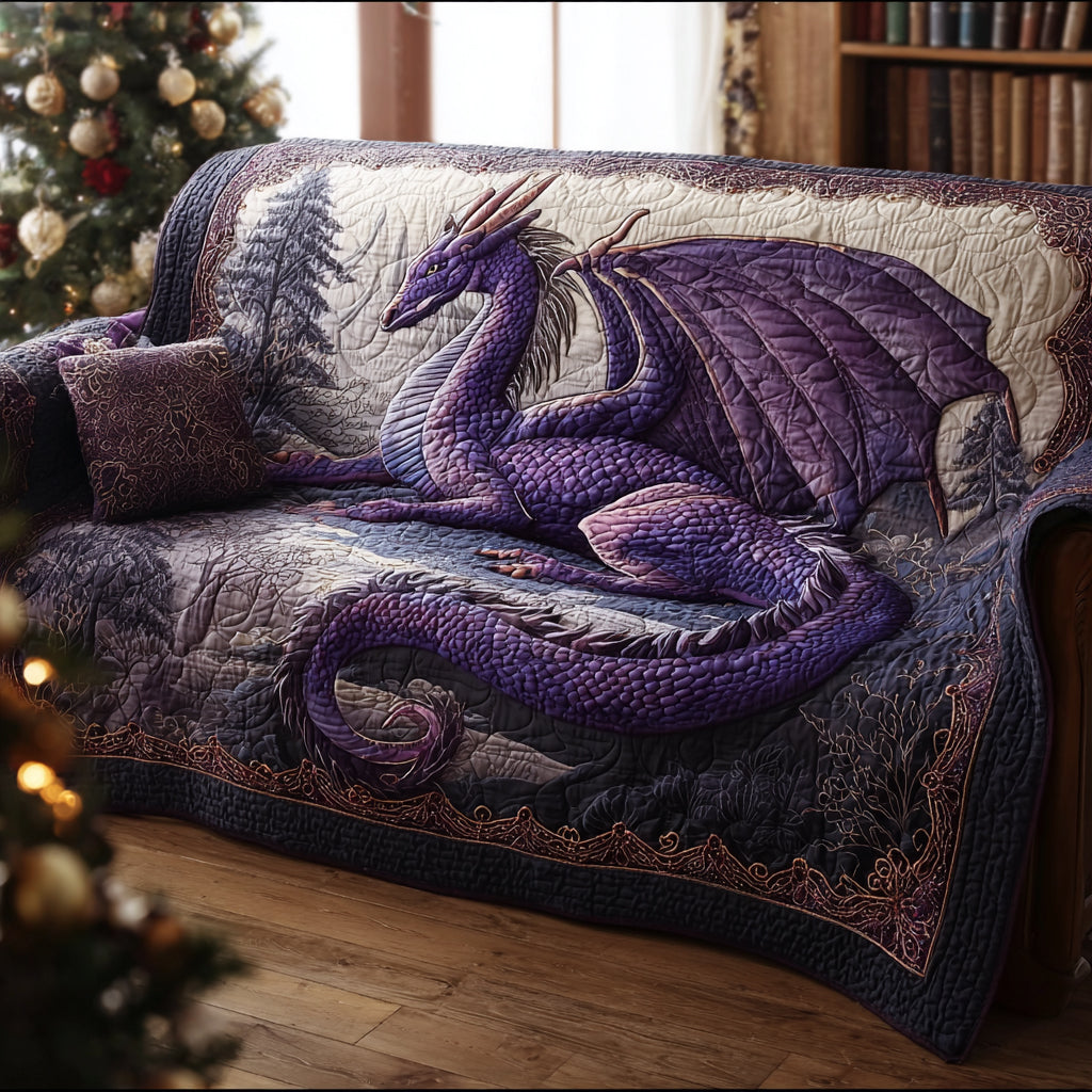 Ember Majesty Quilted Sofa Cover NCU0DV8498