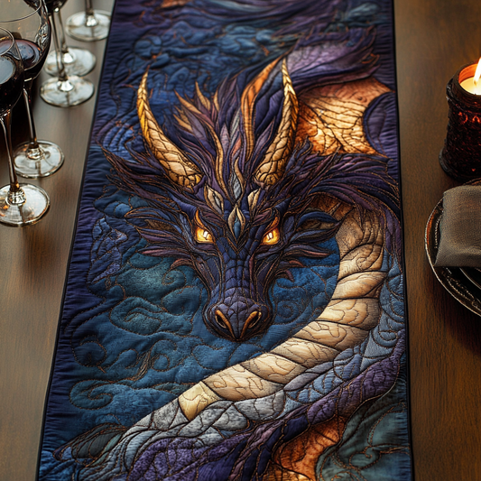 Ember Veil Quilted Table Runner NCU0VH5851