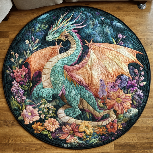 Ember Wings Quilted Round Mat NCU0VH5617