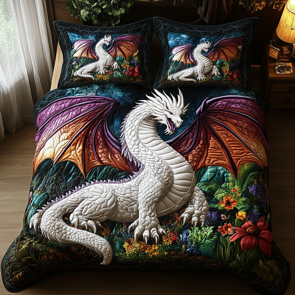 Emberwing 3-Piece Quilted Bedding Set NCU0DV3851
