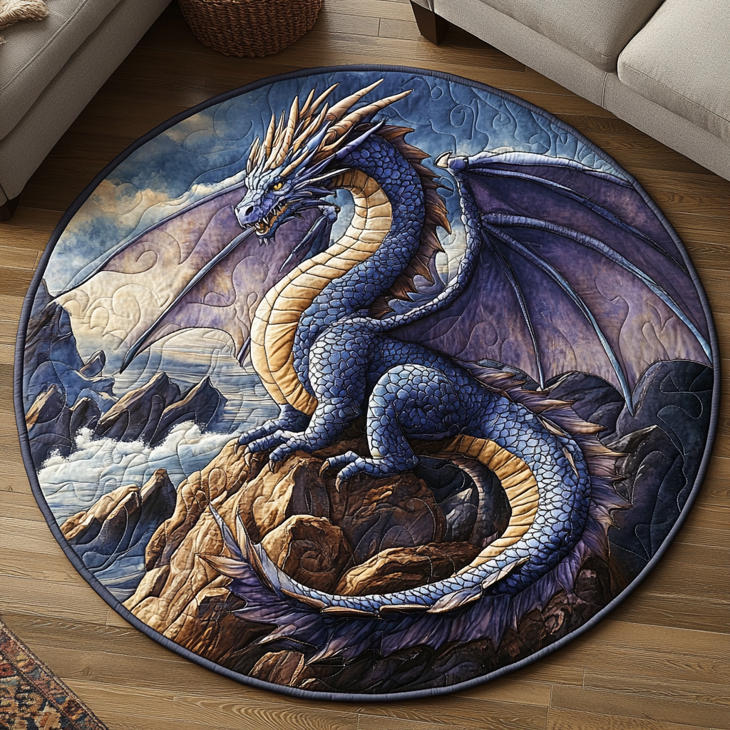 Emberwing Quilted Round Mat NCU0DV3728