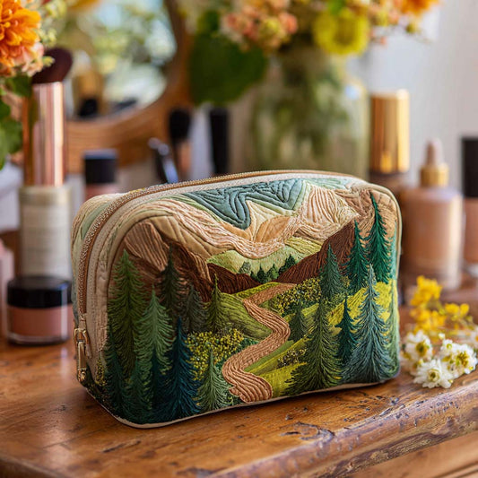 Emerald Canopy Quilted Makeup Bag NCU0PT9469