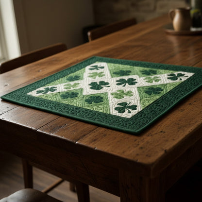 Emerald Clover Grace Quilted Place Mat NCU0PT11271