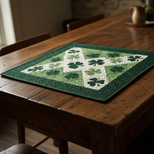 Emerald Clover Grace Quilted Place Mat NCU0PT11271
