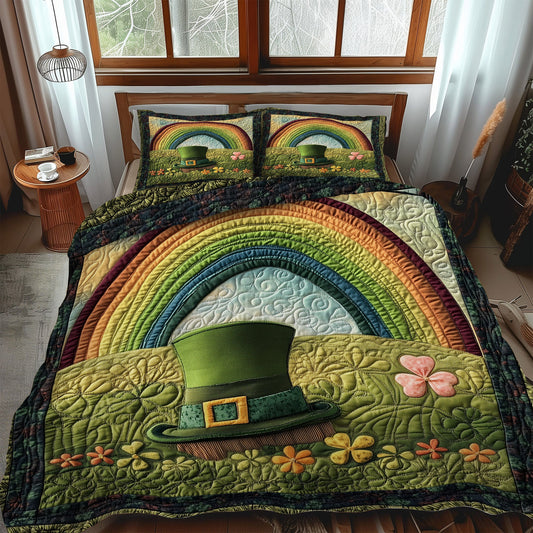Emerald Dreams 3-Piece Quilted Bedding Set NCU0PT3244