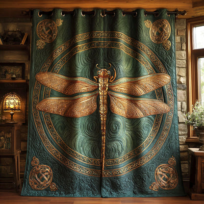 Emerald Flight Quilted Curtains NCU0TV1077