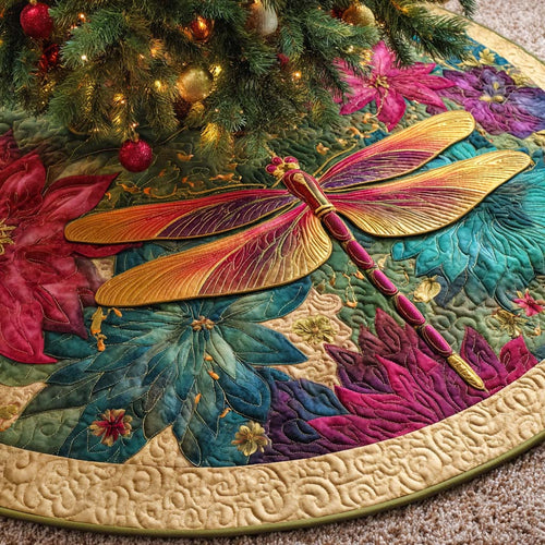 Emerald Garden Flight Quilted Tree Skirt NCU0XD1651