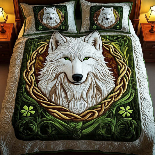 Emerald Gaze 3-Piece Quilted Bedding Set NCU0NT2401