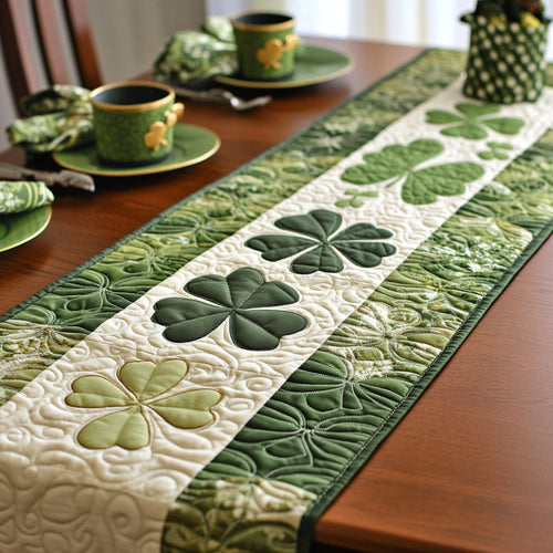 Emerald Grace Quilted Table Runner NCU0NT12042