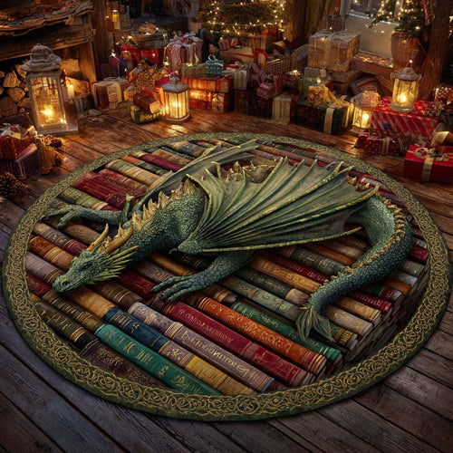 Emerald Grove Dragon Round Carpet NCU0XD2186