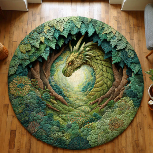 Emerald Grove Guardian Quilted Round Mat NCU0TD1017