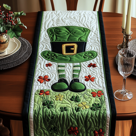 Emerald Joy Quilted Table Runner NCU0VH2563
