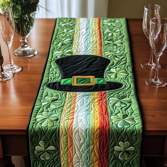 Emerald Joy Quilted Table Runner NCU0VH2565