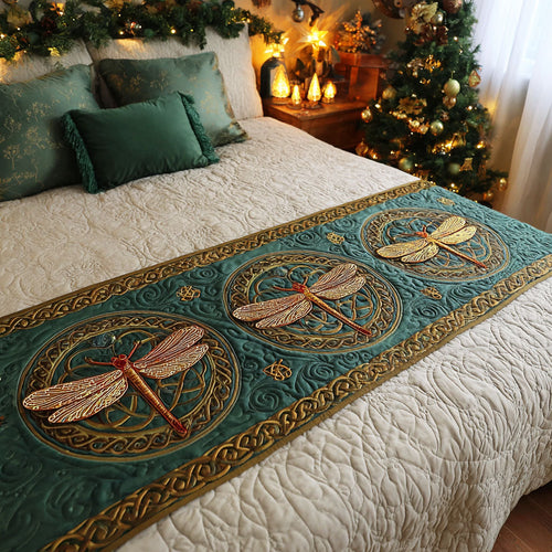 Emerald Medallion Quilted Bed Runner NCU0TV1224